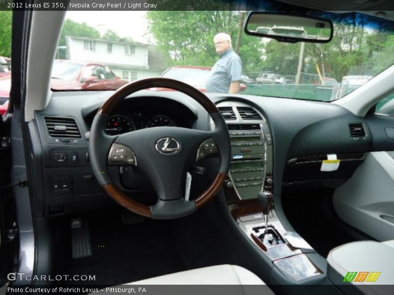 Nebula Gray Pearl / Light Gray 2012 Lexus ES 350