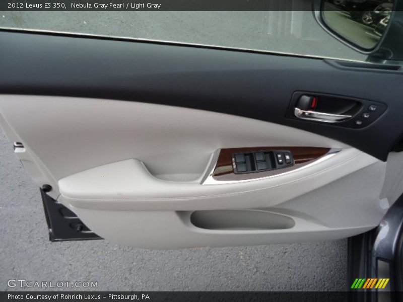 Nebula Gray Pearl / Light Gray 2012 Lexus ES 350
