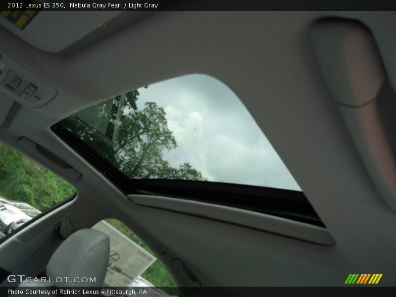 Nebula Gray Pearl / Light Gray 2012 Lexus ES 350