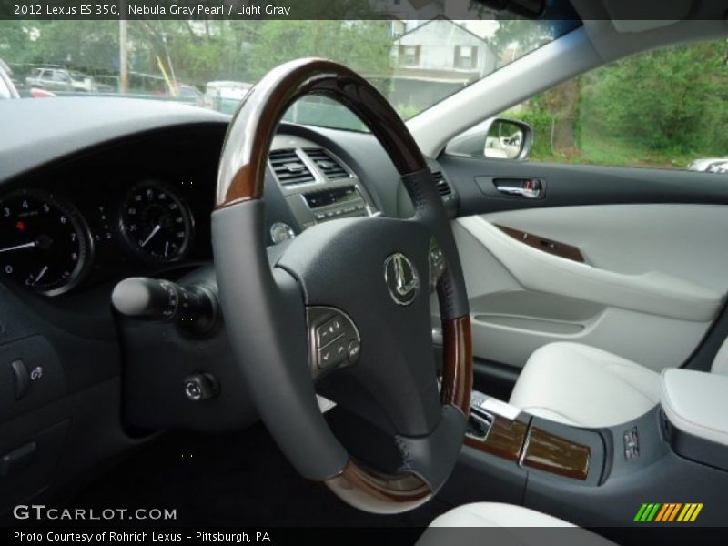 Nebula Gray Pearl / Light Gray 2012 Lexus ES 350
