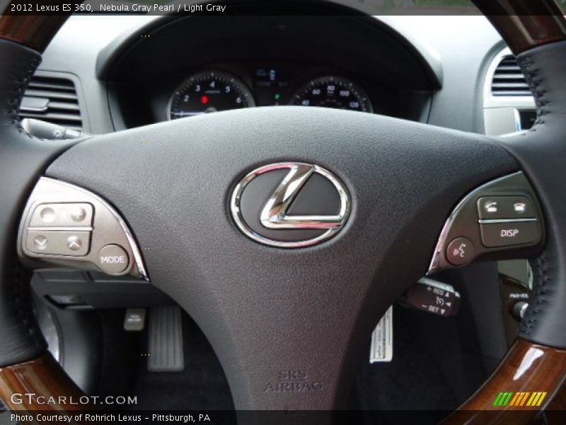 Nebula Gray Pearl / Light Gray 2012 Lexus ES 350