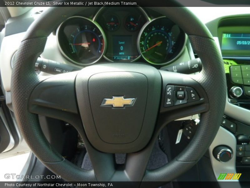 Silver Ice Metallic / Jet Black/Medium Titanium 2012 Chevrolet Cruze LS