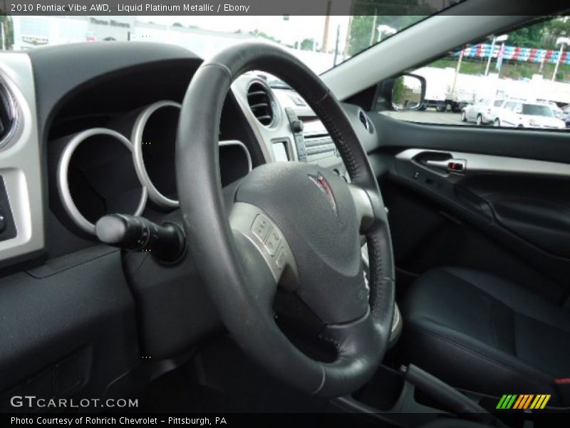 Liquid Platinum Metallic / Ebony 2010 Pontiac Vibe AWD