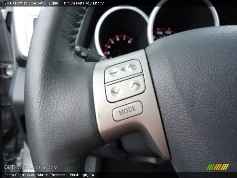 Liquid Platinum Metallic / Ebony 2010 Pontiac Vibe AWD