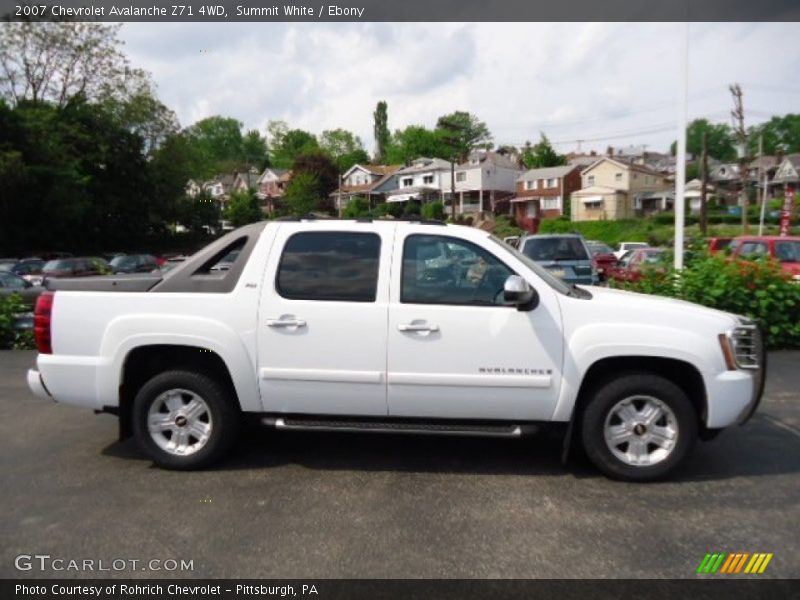 Summit White / Ebony 2007 Chevrolet Avalanche Z71 4WD
