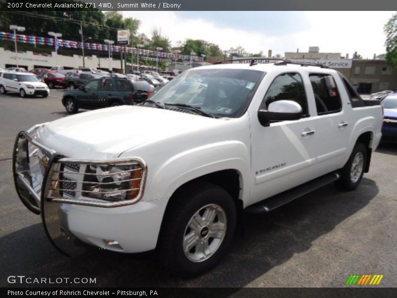 Summit White / Ebony 2007 Chevrolet Avalanche Z71 4WD