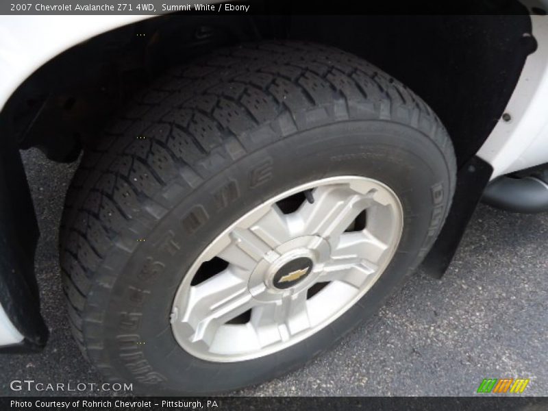 Summit White / Ebony 2007 Chevrolet Avalanche Z71 4WD
