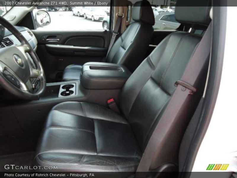 Summit White / Ebony 2007 Chevrolet Avalanche Z71 4WD