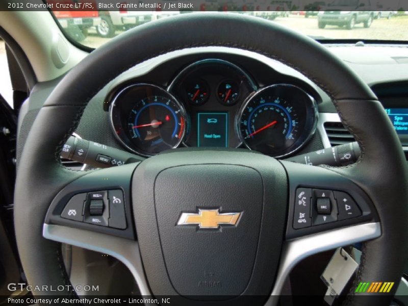 Black Granite Metallic / Jet Black 2012 Chevrolet Cruze LT/RS