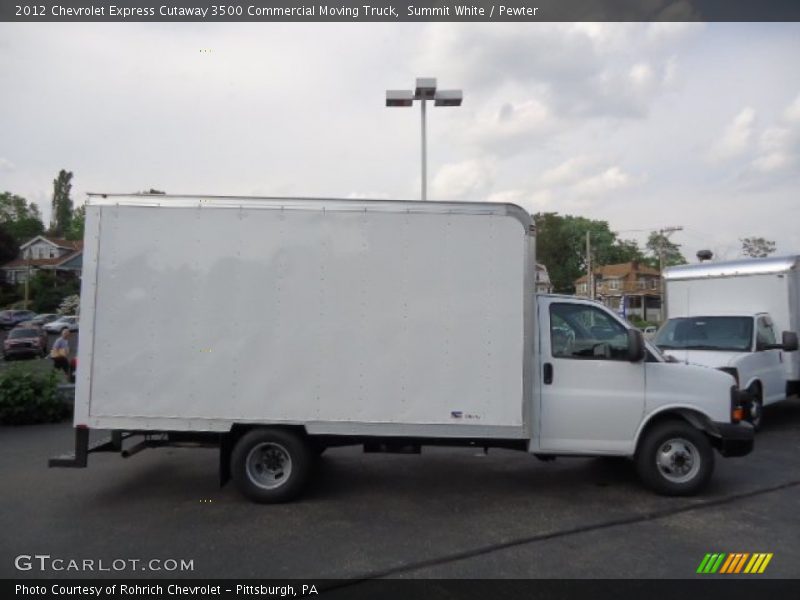 Summit White / Pewter 2012 Chevrolet Express Cutaway 3500 Commercial Moving Truck