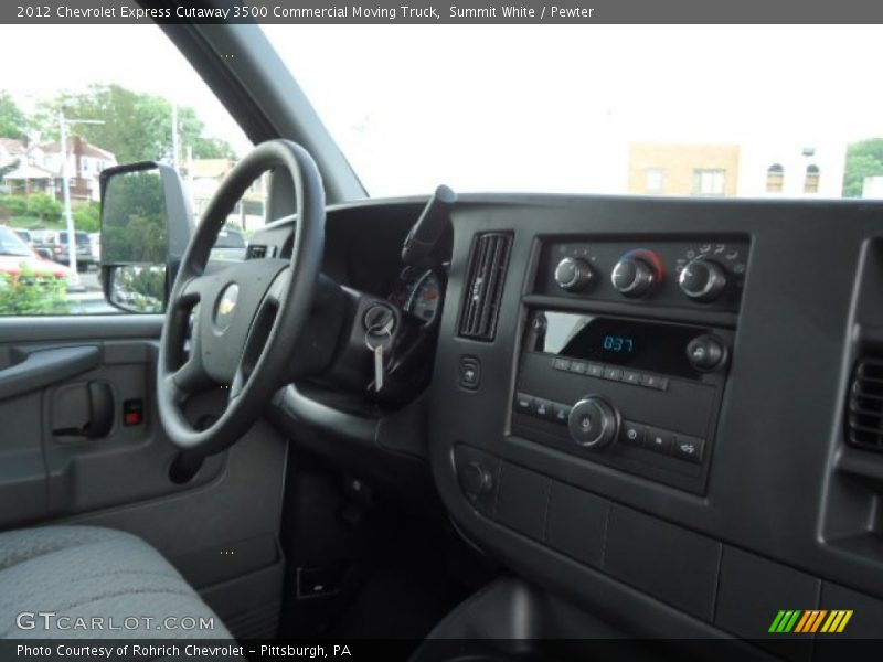 Summit White / Pewter 2012 Chevrolet Express Cutaway 3500 Commercial Moving Truck