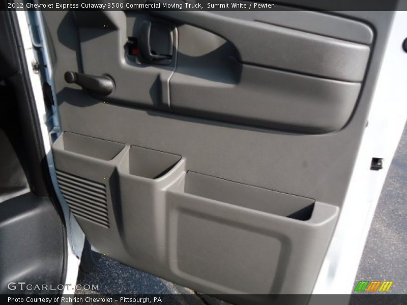 Summit White / Pewter 2012 Chevrolet Express Cutaway 3500 Commercial Moving Truck