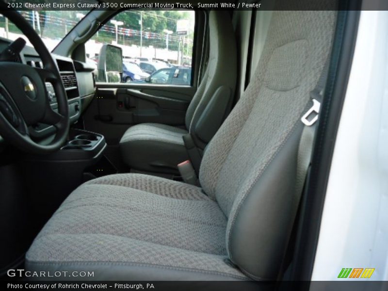 Summit White / Pewter 2012 Chevrolet Express Cutaway 3500 Commercial Moving Truck