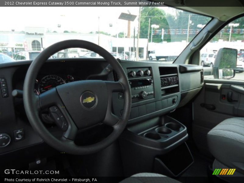 Summit White / Pewter 2012 Chevrolet Express Cutaway 3500 Commercial Moving Truck