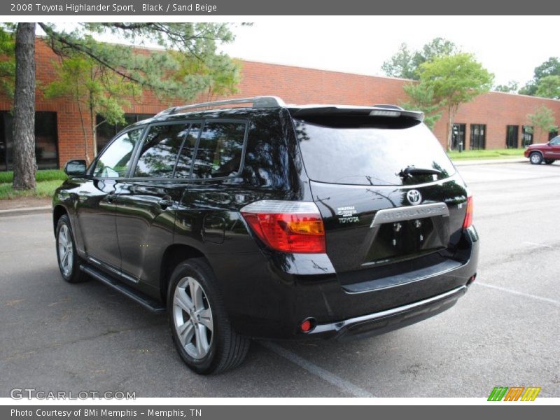 Black / Sand Beige 2008 Toyota Highlander Sport