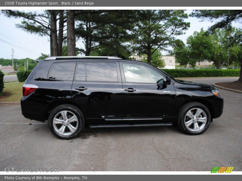 Black / Sand Beige 2008 Toyota Highlander Sport