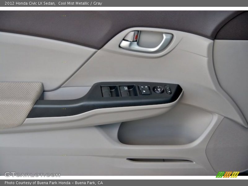 Cool Mist Metallic / Gray 2012 Honda Civic LX Sedan