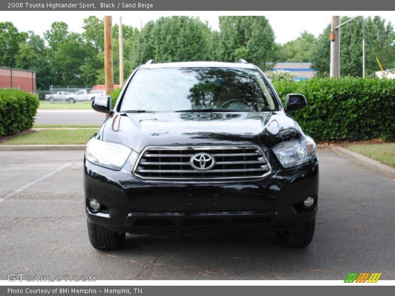Black / Sand Beige 2008 Toyota Highlander Sport