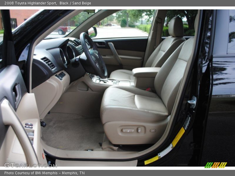 Black / Sand Beige 2008 Toyota Highlander Sport
