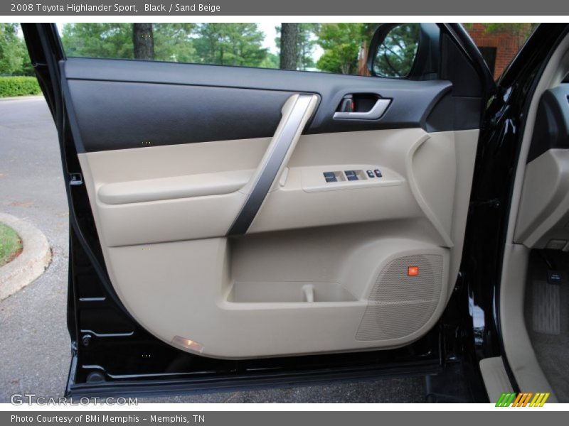 Black / Sand Beige 2008 Toyota Highlander Sport