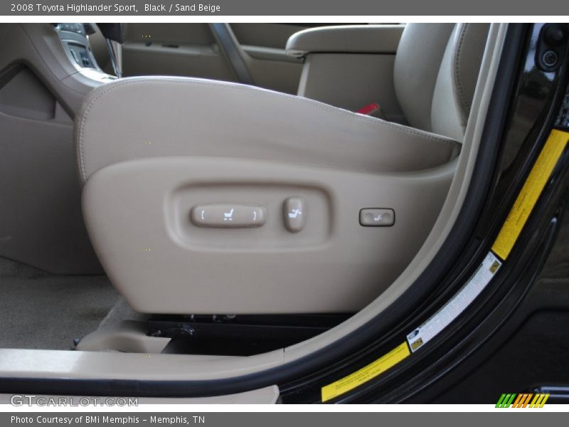 Black / Sand Beige 2008 Toyota Highlander Sport