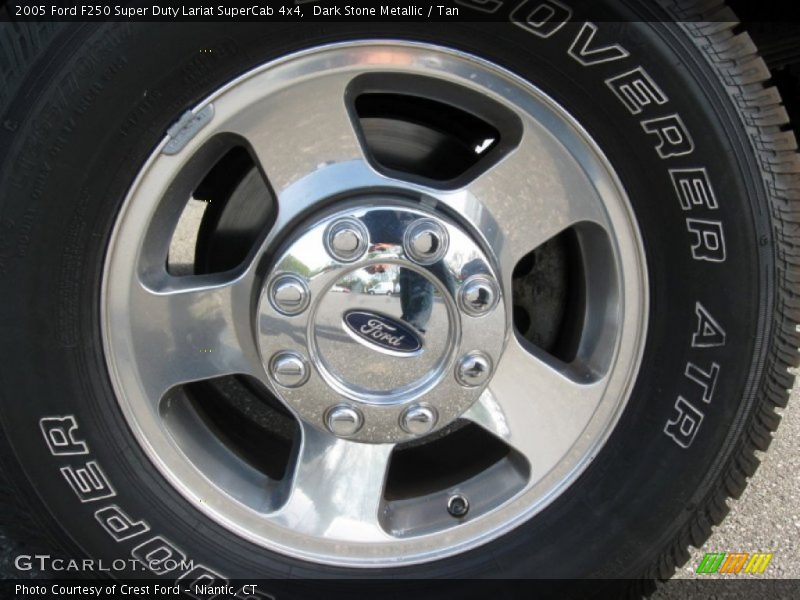 Dark Stone Metallic / Tan 2005 Ford F250 Super Duty Lariat SuperCab 4x4