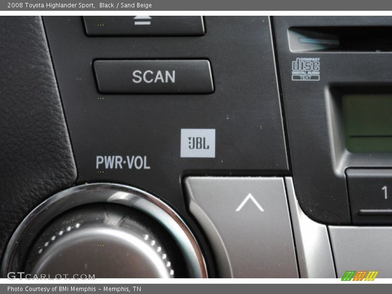 Black / Sand Beige 2008 Toyota Highlander Sport