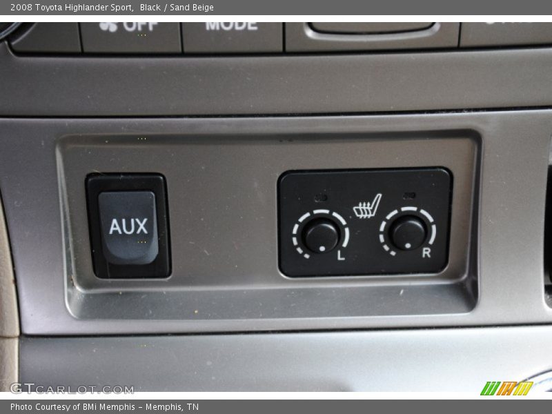 Black / Sand Beige 2008 Toyota Highlander Sport