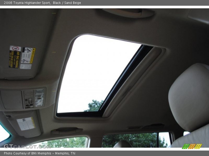 Black / Sand Beige 2008 Toyota Highlander Sport