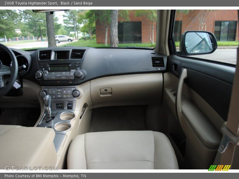 Black / Sand Beige 2008 Toyota Highlander Sport