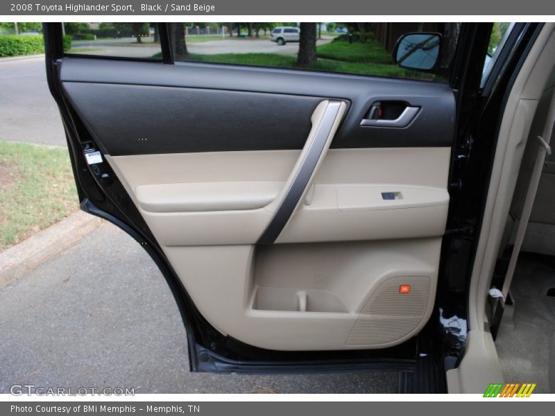Black / Sand Beige 2008 Toyota Highlander Sport