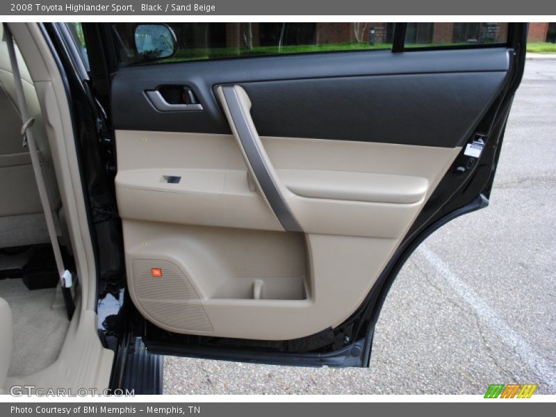 Black / Sand Beige 2008 Toyota Highlander Sport