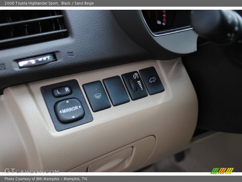 Black / Sand Beige 2008 Toyota Highlander Sport