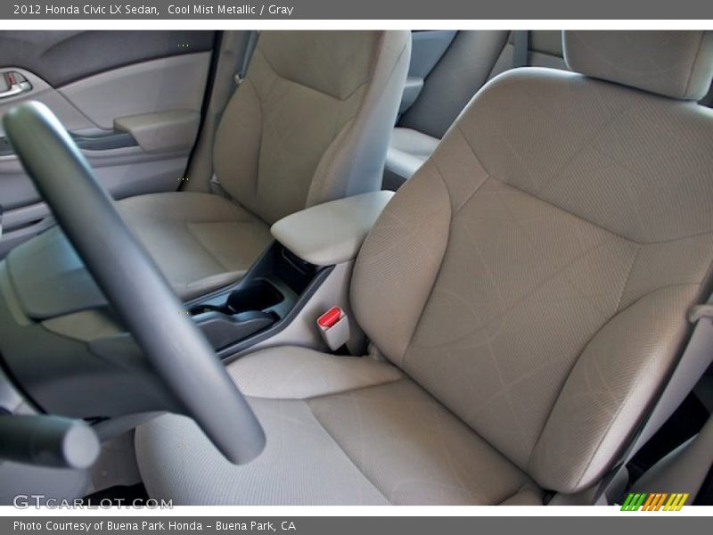 Cool Mist Metallic / Gray 2012 Honda Civic LX Sedan