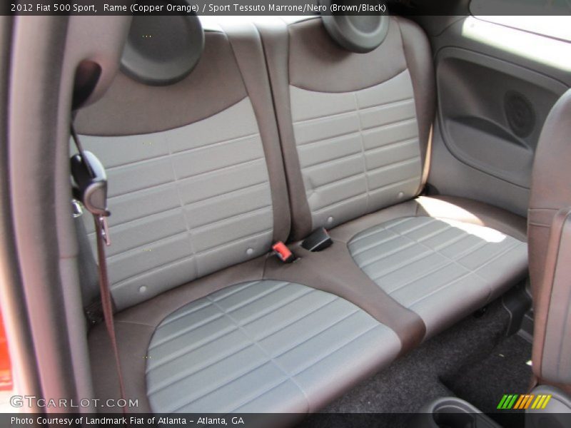 Rame (Copper Orange) / Sport Tessuto Marrone/Nero (Brown/Black) 2012 Fiat 500 Sport