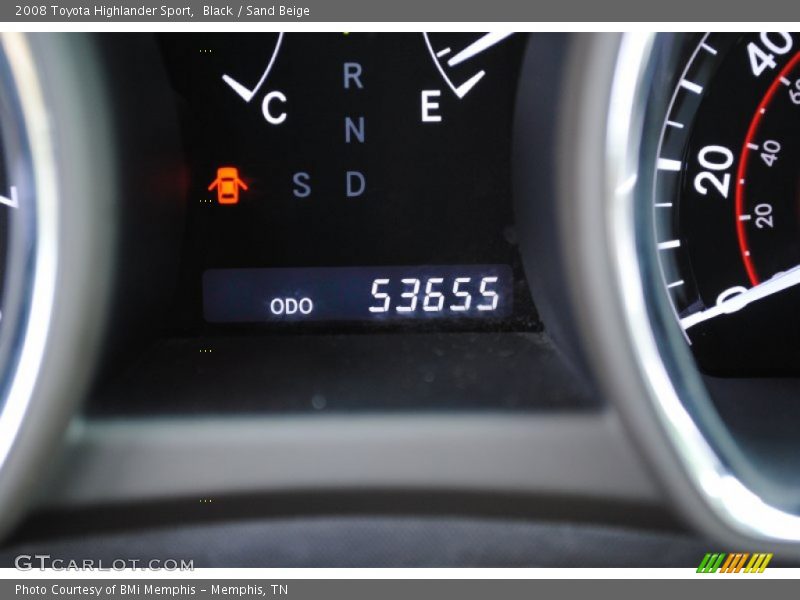 Black / Sand Beige 2008 Toyota Highlander Sport