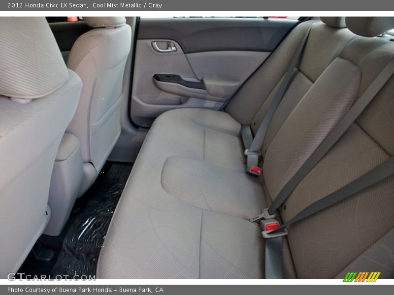 Cool Mist Metallic / Gray 2012 Honda Civic LX Sedan