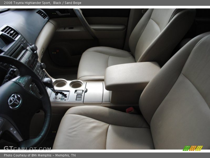 Black / Sand Beige 2008 Toyota Highlander Sport
