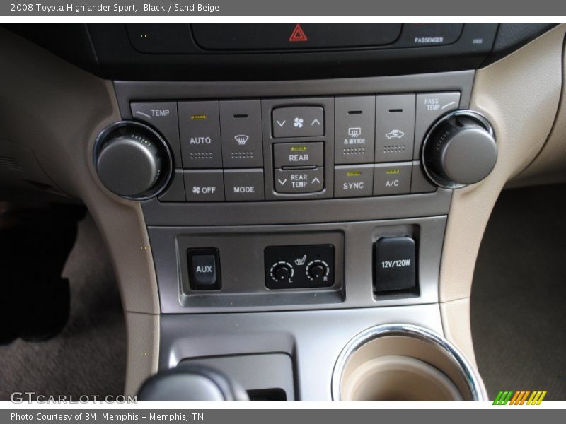 Black / Sand Beige 2008 Toyota Highlander Sport