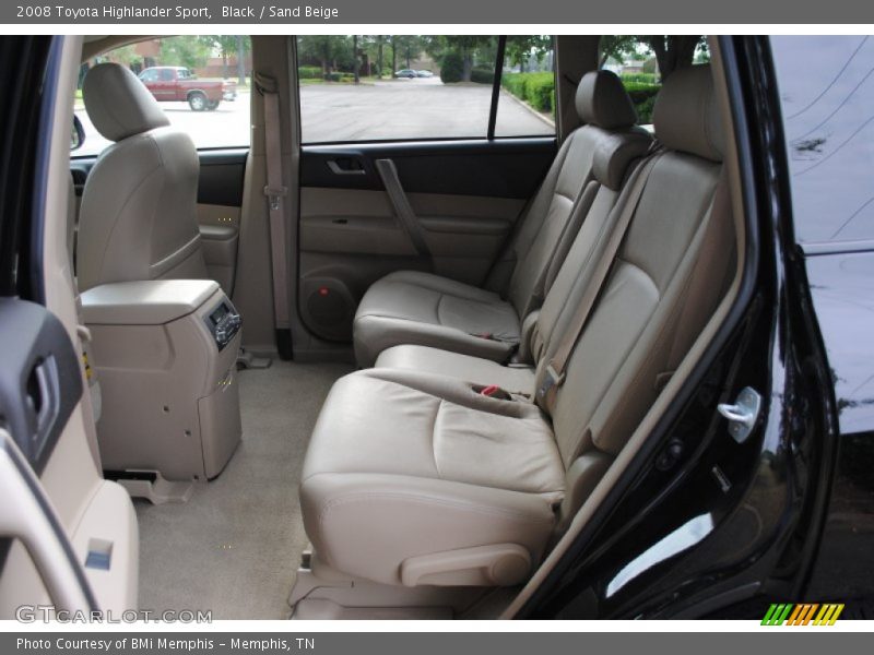 Black / Sand Beige 2008 Toyota Highlander Sport