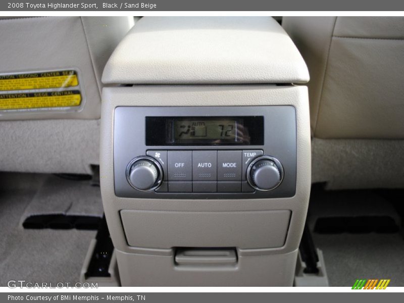 Black / Sand Beige 2008 Toyota Highlander Sport