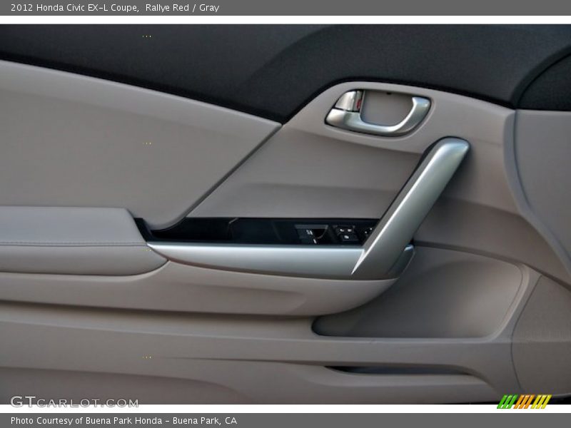 Rallye Red / Gray 2012 Honda Civic EX-L Coupe
