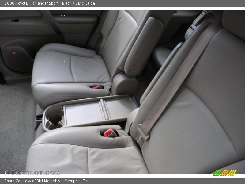 Black / Sand Beige 2008 Toyota Highlander Sport