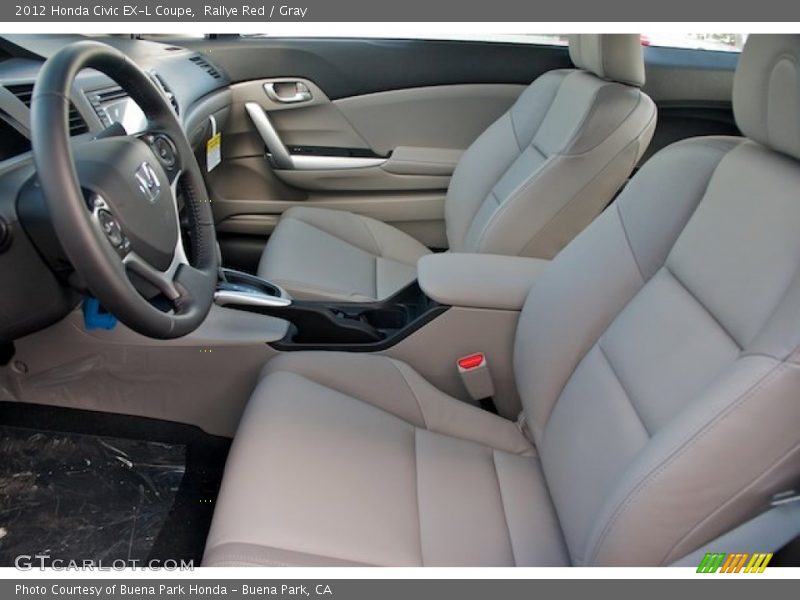 Rallye Red / Gray 2012 Honda Civic EX-L Coupe