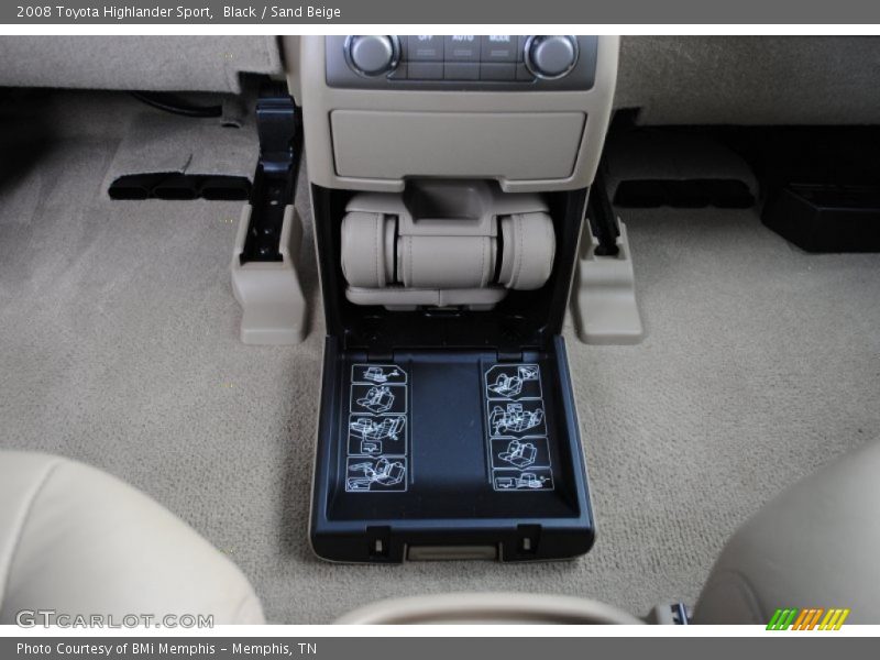 Black / Sand Beige 2008 Toyota Highlander Sport