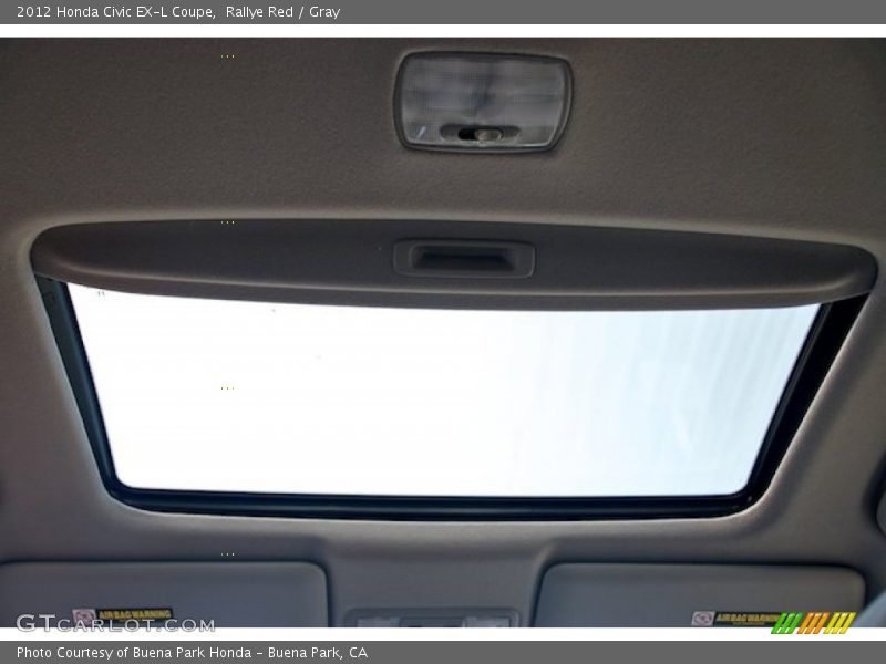 Rallye Red / Gray 2012 Honda Civic EX-L Coupe
