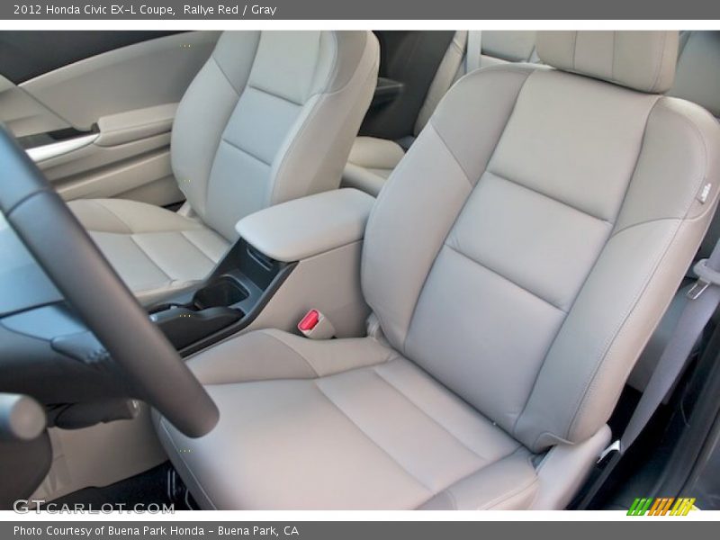 Rallye Red / Gray 2012 Honda Civic EX-L Coupe