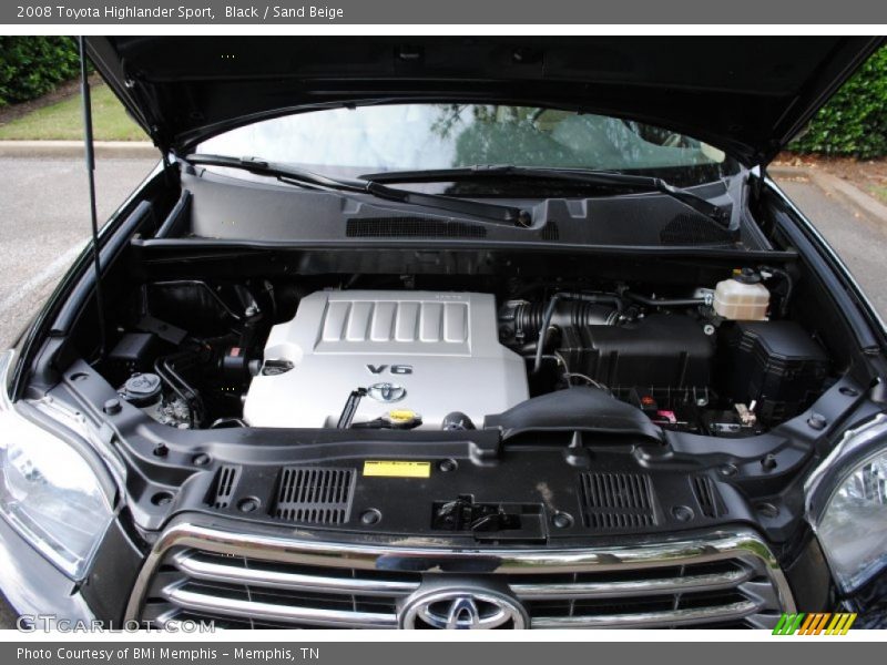 Black / Sand Beige 2008 Toyota Highlander Sport