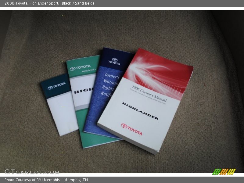 Black / Sand Beige 2008 Toyota Highlander Sport