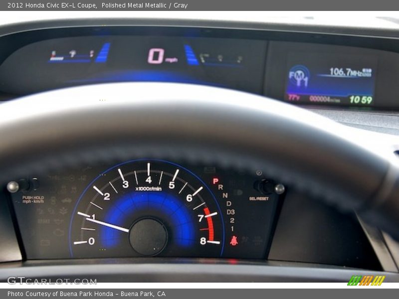 Polished Metal Metallic / Gray 2012 Honda Civic EX-L Coupe